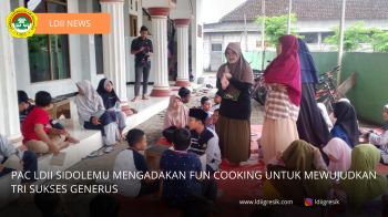 PAC LDII Sidolemu Mengadakan Fun Cooking untuk Mewujudkan Tri Sukses Generus