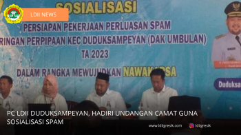 PC LDII Duduksampeyan, Hadiri Undangan Camat Guna Sosialisasi SPAM