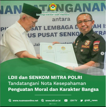 LDII dan Senkom Mitra Polri Tandatangani Nota Kesepahaman Penguatan Moral dan Karakter Bangsa