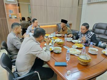 Kapolres Gresik Silaturahim Dengan Ketua LDII Gresik, Bahas Pemilu Damai