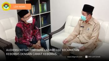 Audiensi Ketua Pimpinan Cabang LDII Kecamatan Kebomas Dengan Camat Kebomas