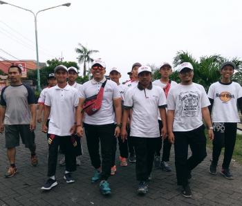 Pemuda LDII Gresik Turut Memeriahkan Jalan Sehat Polres Gresik